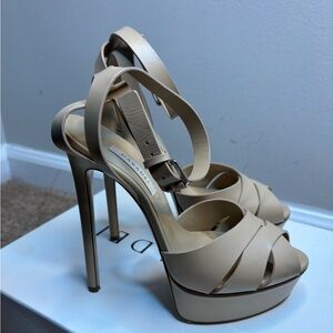Casadei Flora Florence Skin Platform Heels